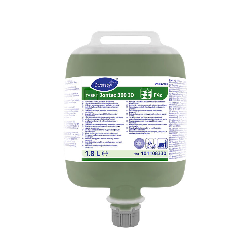 TASKI Jontec 300 ID F4c 2x1.8L - Χαμηλού αφρισμού, ουδέτερο καθαριστικό δαπέδων σε IntelliDose συσκευασία